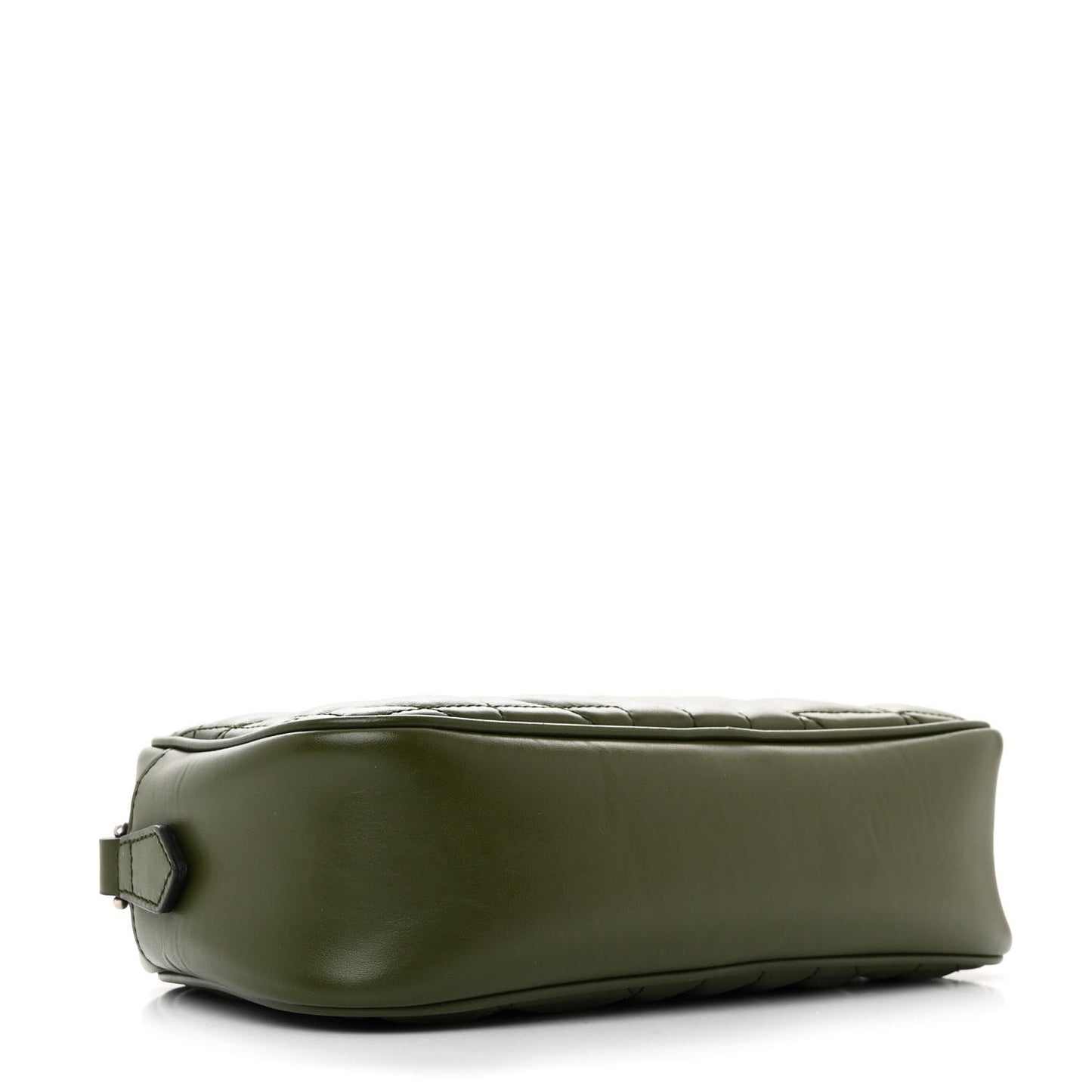 Calfskin Matelasse Aria Small GG Marmont Chain Shoulder Bag Military Wood