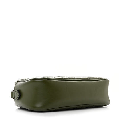Gucci Calfskin Matelasse Aria Small GG Marmont Chain Shoulder Bag Military Wood 4 of 10