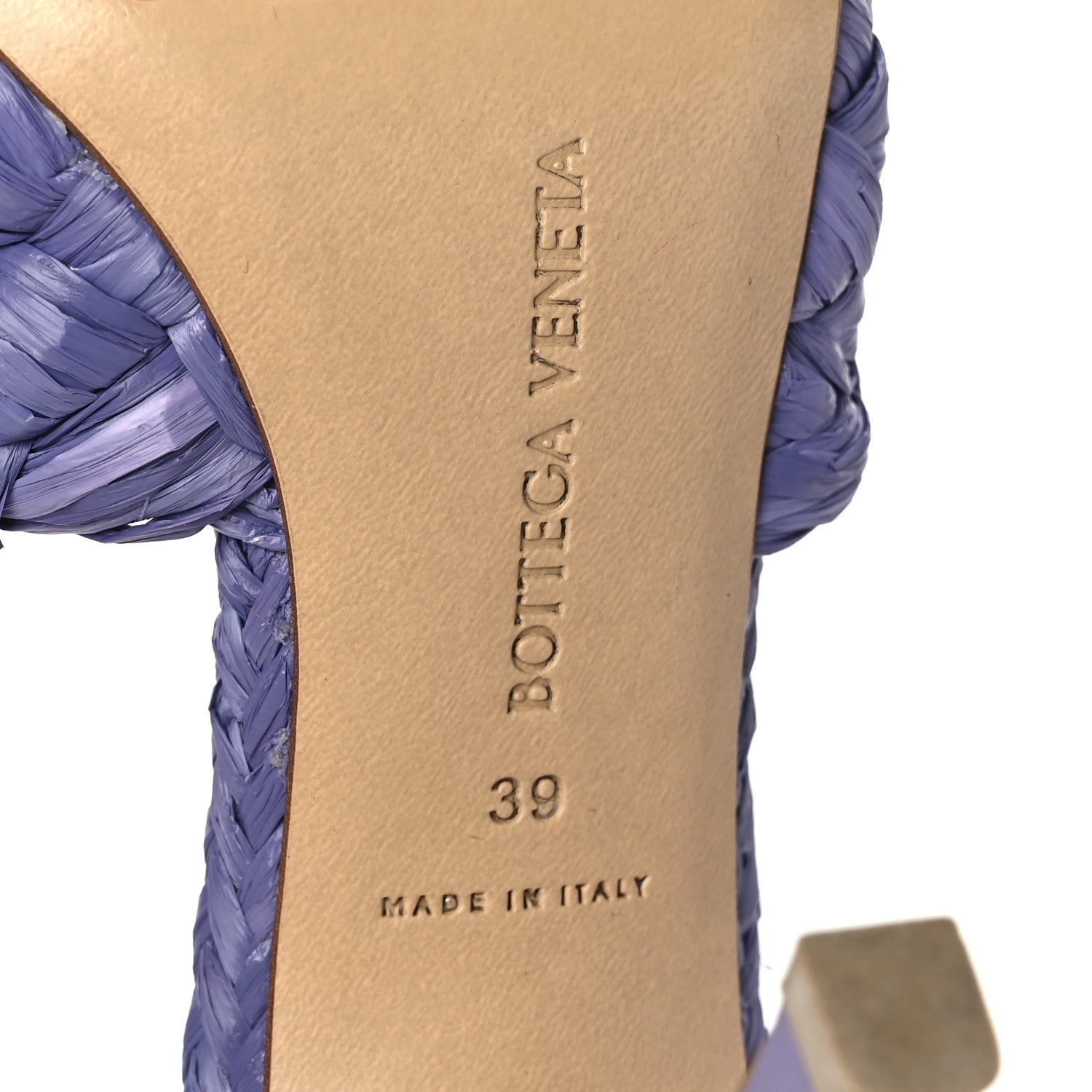 Bottega Veneta Raffia Twisted Intrecciato Stretch Mule Sandals 39 Lavender 7 of 7