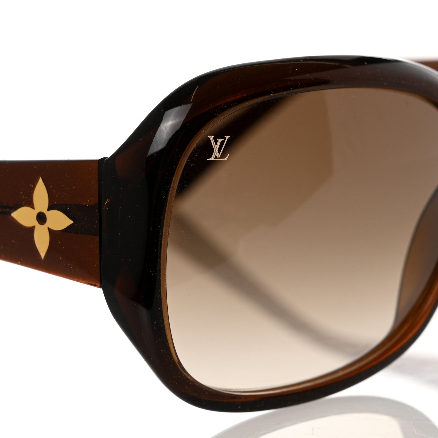 Louis Vuitton Acetate Obsession GM Sunglasses Z0459W Brown Glitter 5 of 7