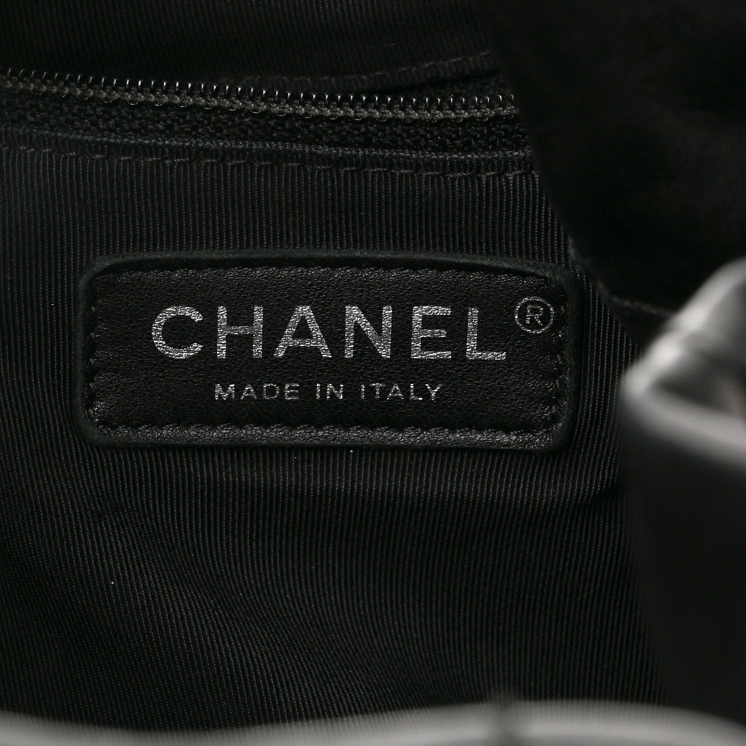 Chanel Lambskin Chevron Large Urban Spirit Drawstring Bag Black 6 of 10