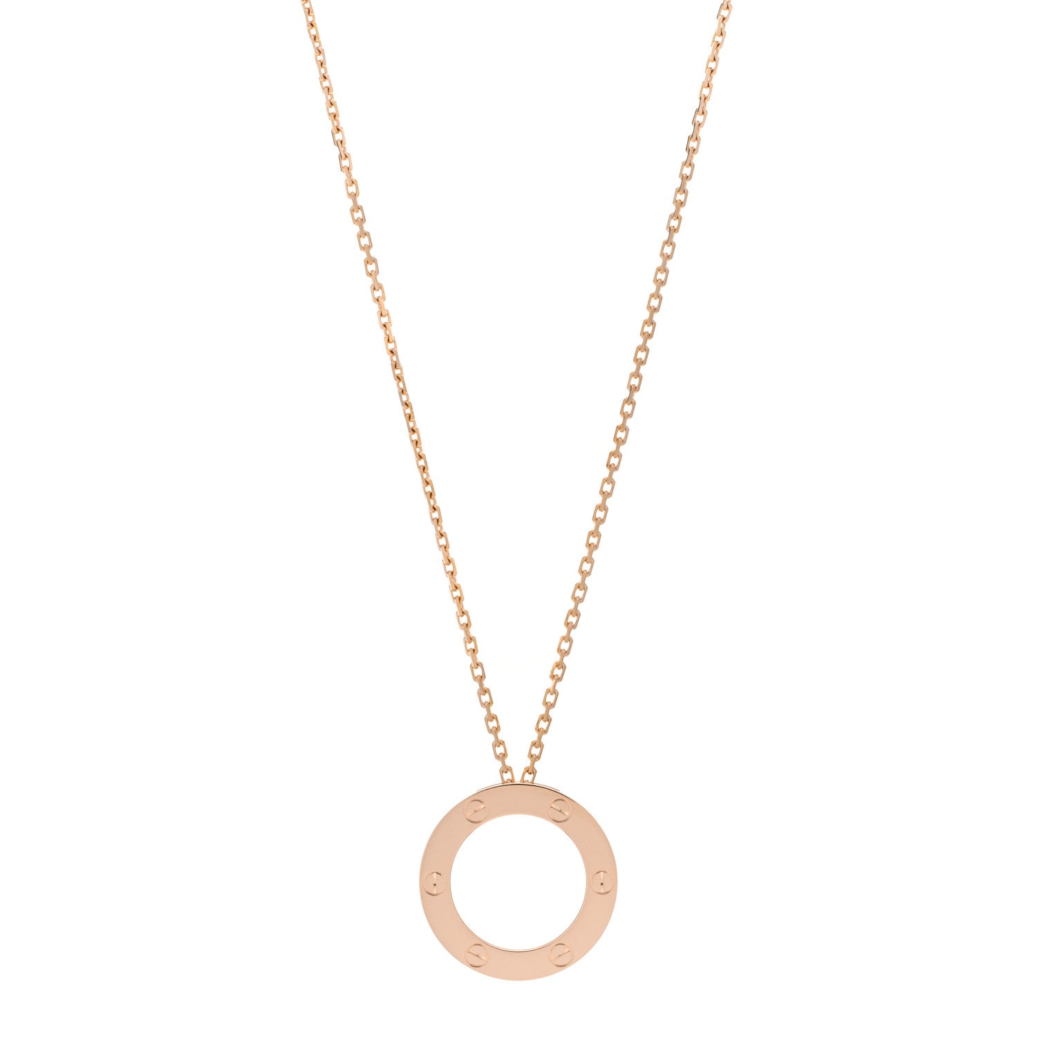 Cartier 18K Pink Gold LOVE Pendant Necklace 1 of 5