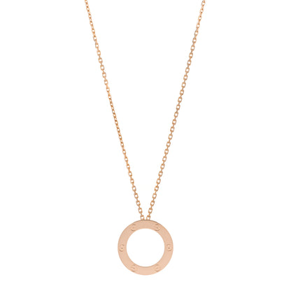 Cartier 18K Pink Gold LOVE Pendant Necklace 1 of 5