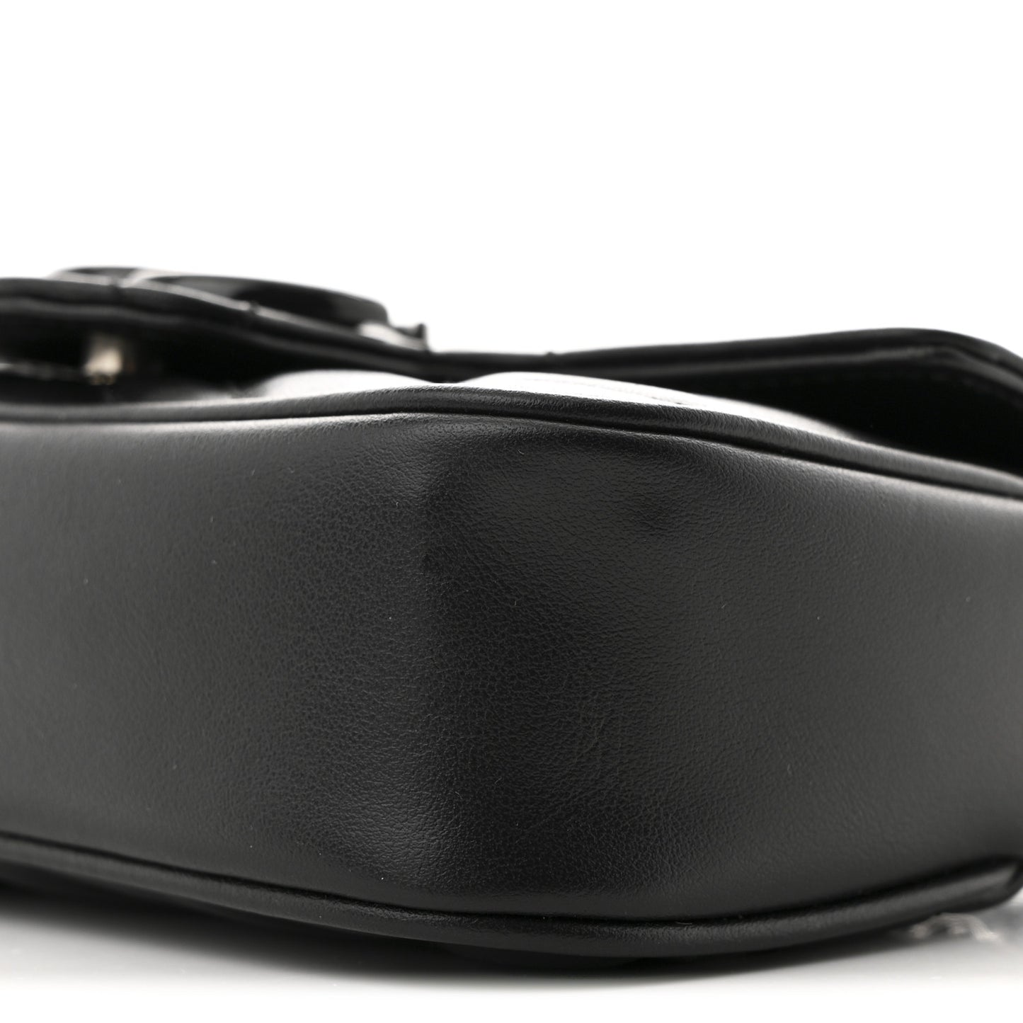 Calfskin Matelasse Monochrome GG Marmont Chain Belt Bag Black