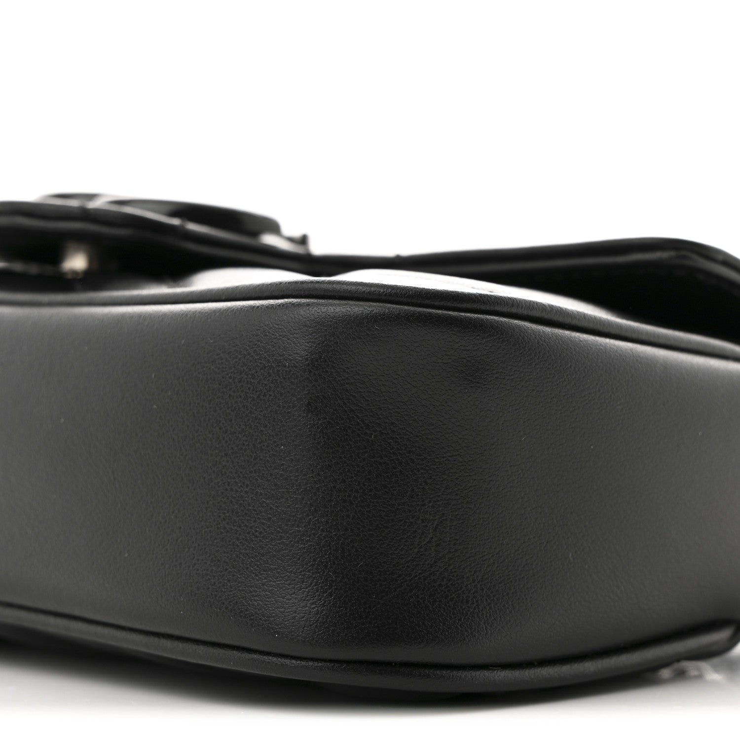 Gucci Calfskin Matelasse Monochrome GG Marmont Chain Belt Bag Black 9 of 9