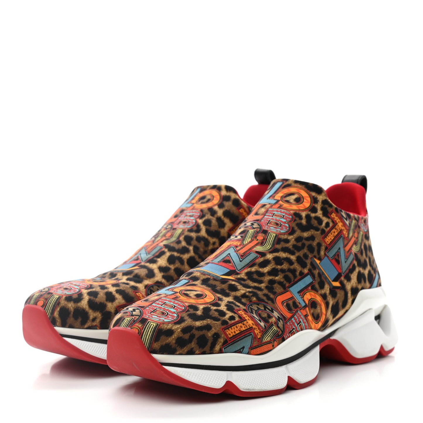 Neoprene Space Run Loubileo Donna Flat Sneakers 40 Multi