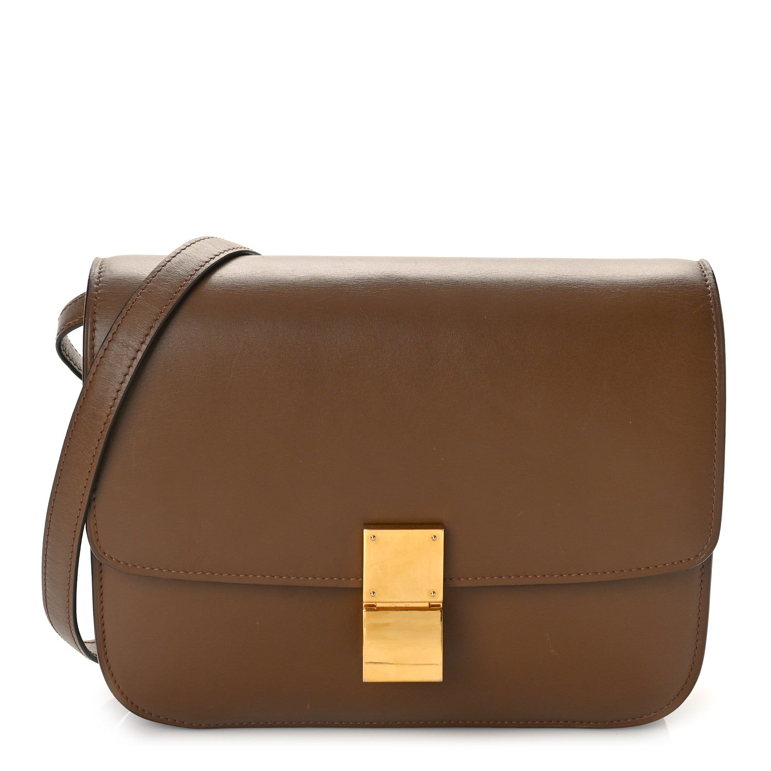 Celine Box Calfskin Medium Classic Box Flap Bag Camel 1 of 10