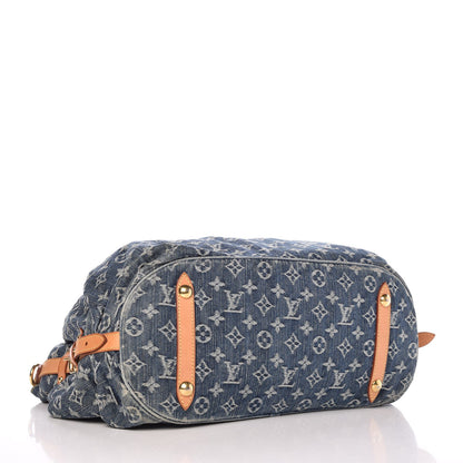 Louis Vuitton Denim Mahina XL Blue 4 of 15