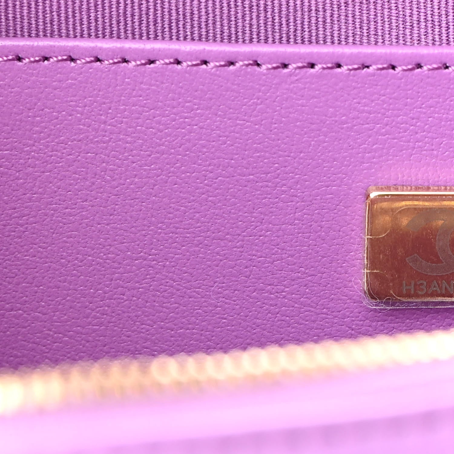 Chanel Lambskin Quilted CC In Love Heart Bag Purple 7 of 9
