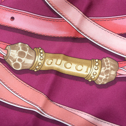 Gucci Silk Fiona Tassel Square Scarf Pink 2 of 3