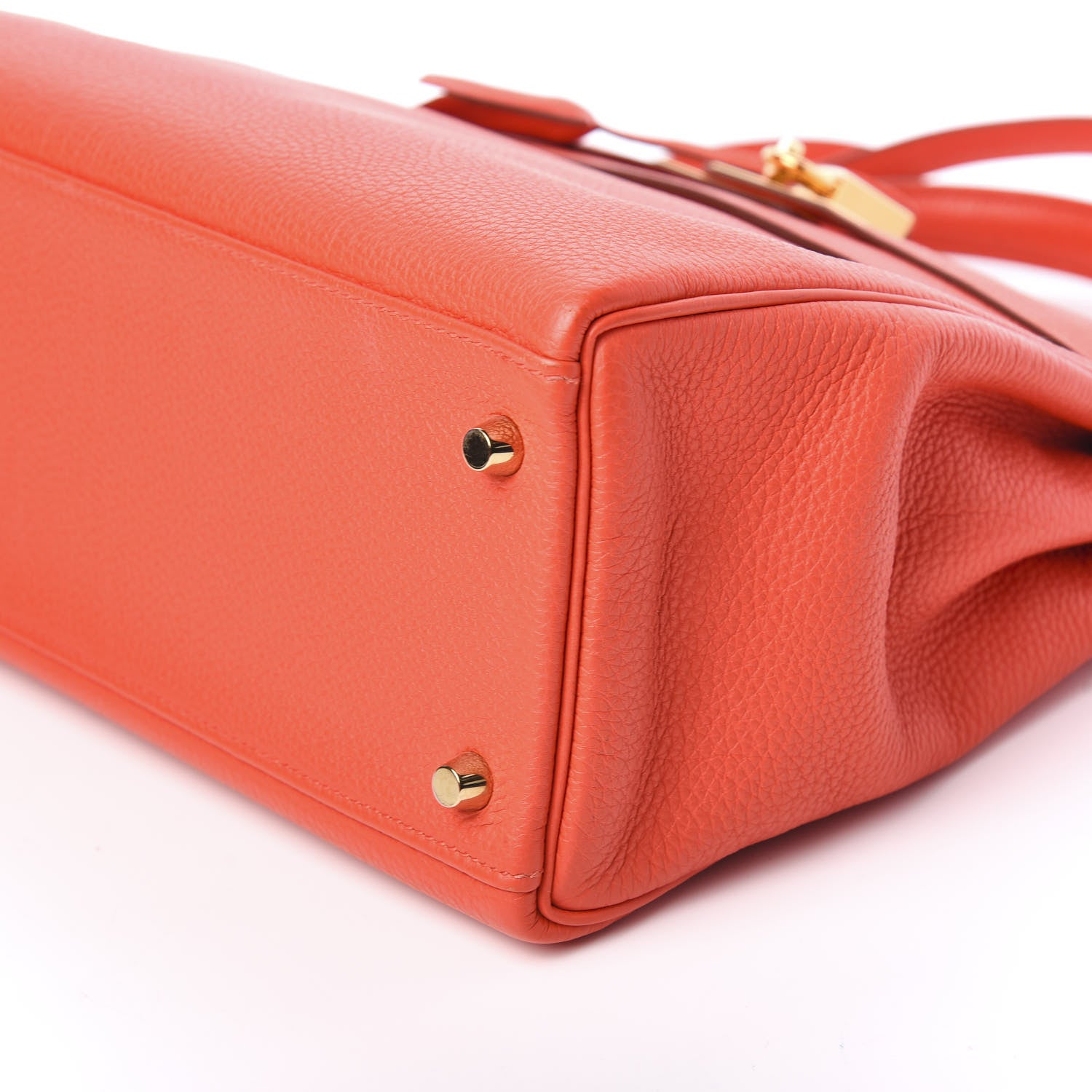 Hermes Togo Kelly Retourne 32 Capucine 8 of 10