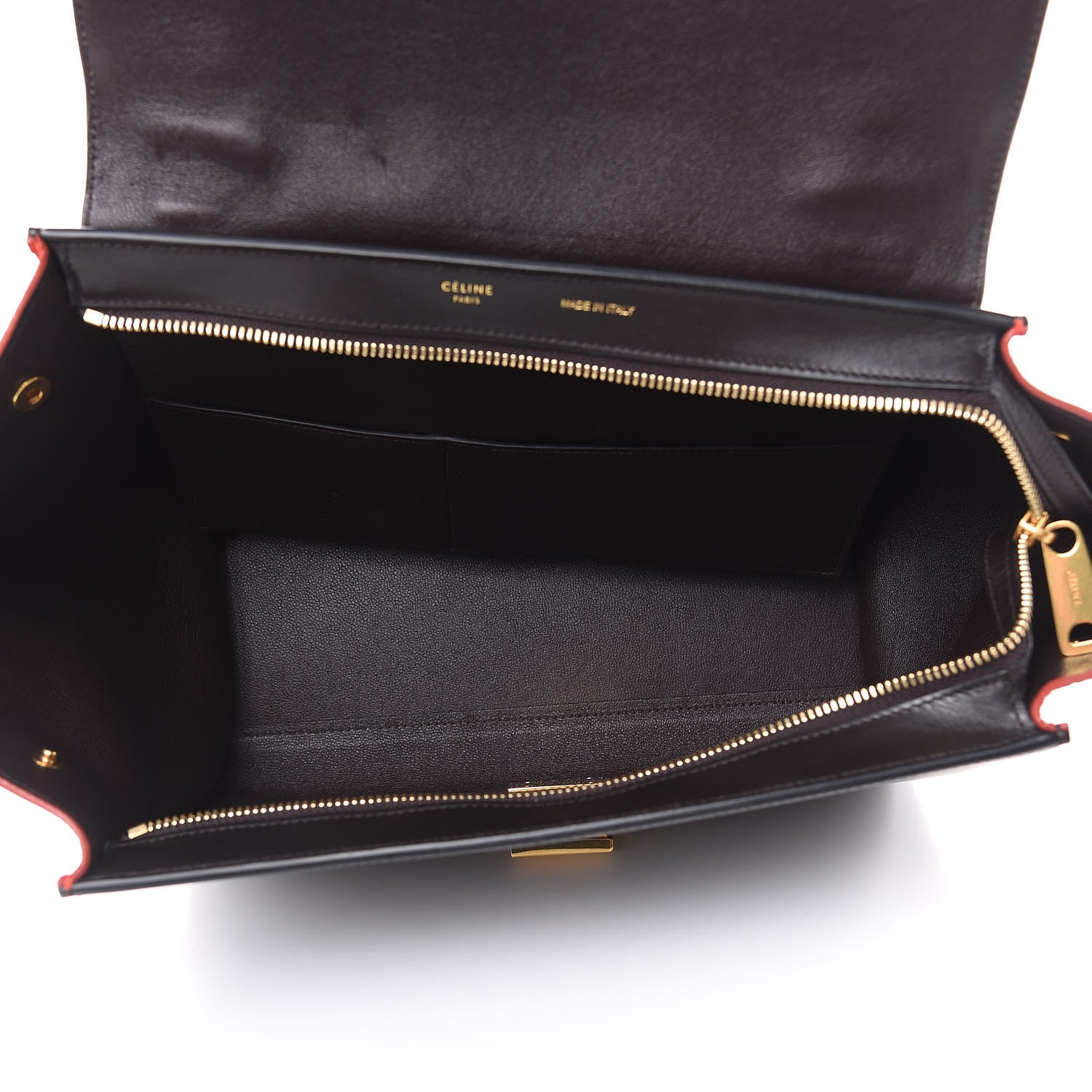 Celine Bullhide Calfskin Nubuck Small Tri-Color Trapeze 5 of 15