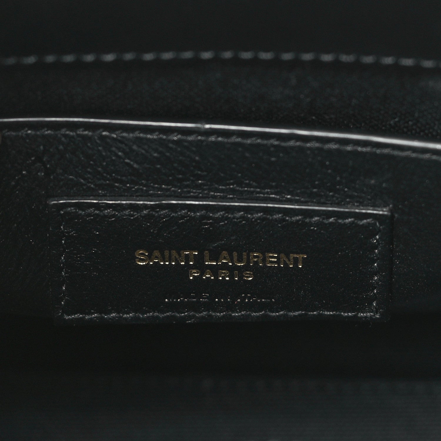 Saint Laurent Calfskin Raffia Manhattan Nano Shopper Tote Naturale Black 6 of 8