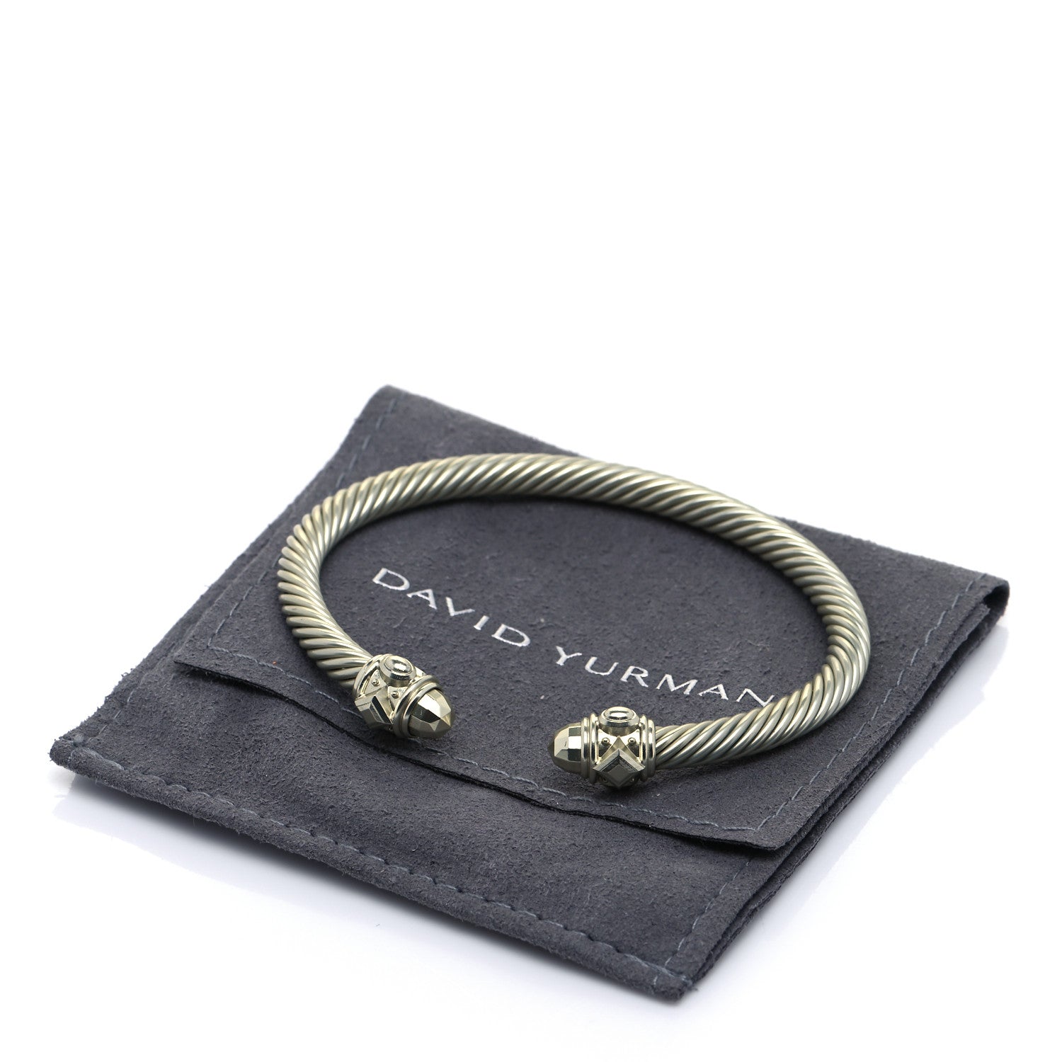 David Yurman Aluminum 5mm Renaissance Bracelet Pale Gold 6 of 6