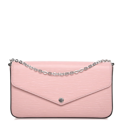 Louis Vuitton Epi Pochette Felicie Rose Ballerine 1 of 9