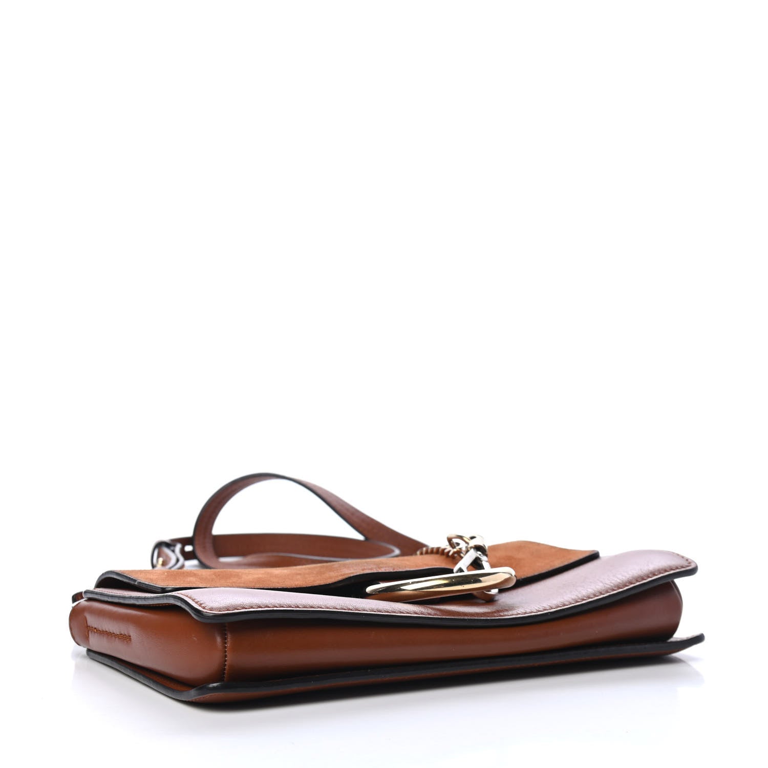 Chloe Suede Calfskin Small Faye Shoulder Bag Tobacco 3 of 5
