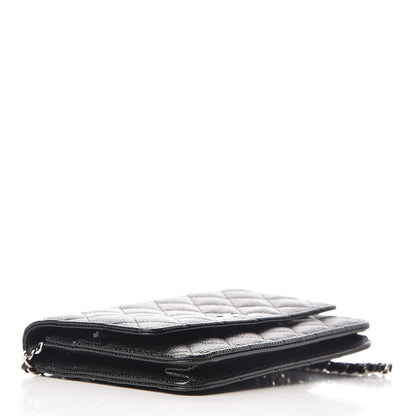 Chanel Caviar Quilted Wallet On Chain WOC Black 4 of 11