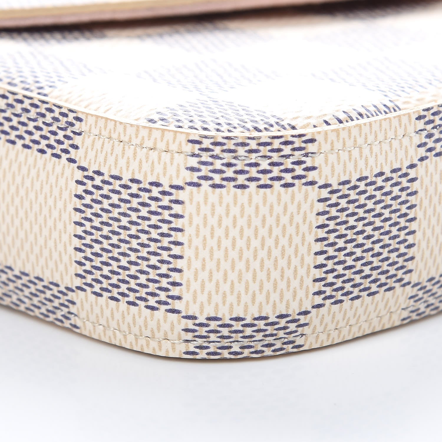 Louis Vuitton Damier Azur Pochette Felicie Chain Wallet Rose Ballerine 11 of 13