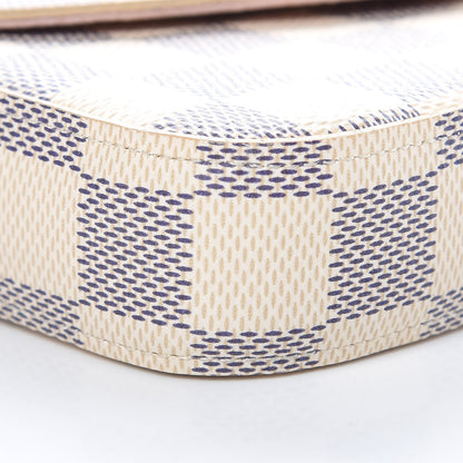 Louis Vuitton Damier Azur Pochette Felicie Chain Wallet Rose Ballerine 11 of 13