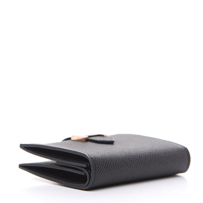 Hermes Epsom Mini Bearn Wallet Black 4 of 7