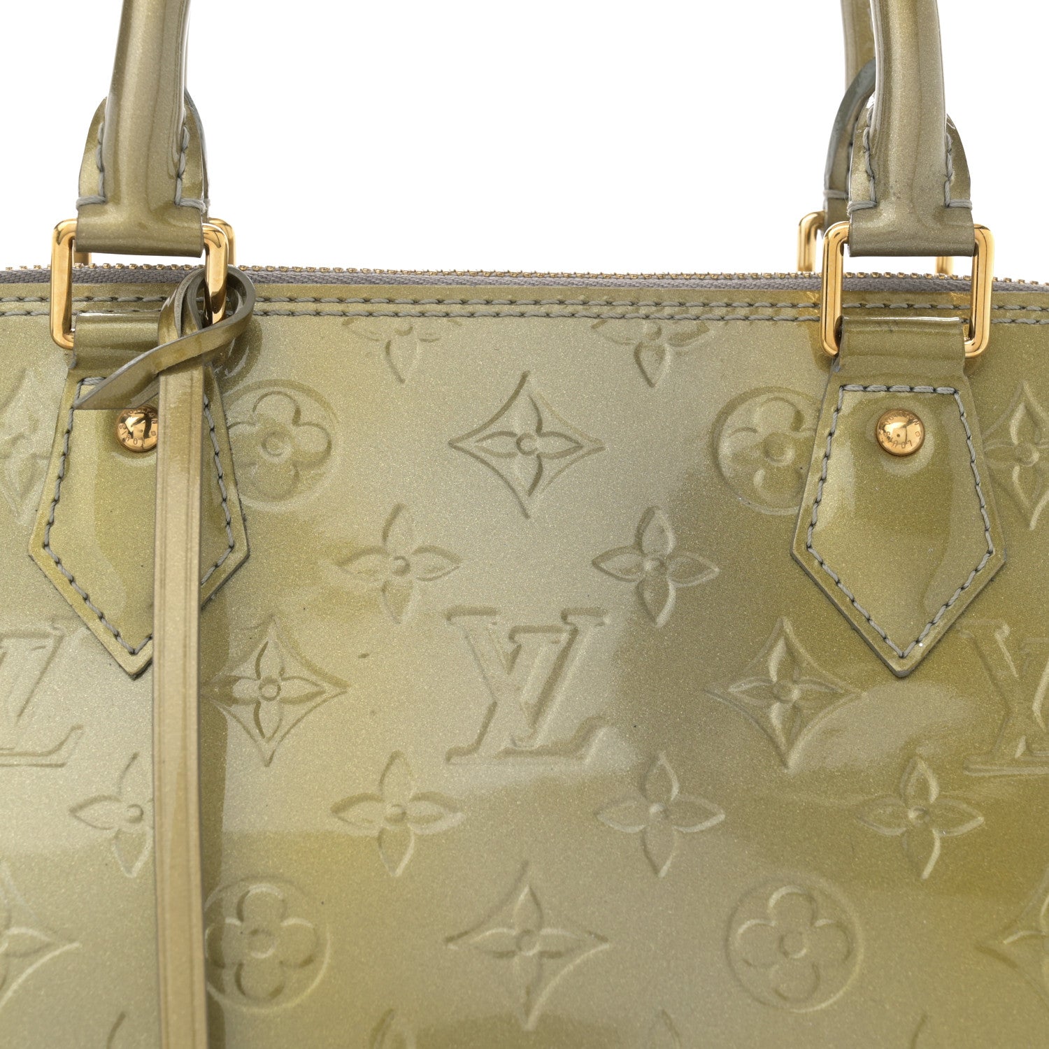 Louis Vuitton Vernis Alma GM Gris Art Deco 8 of 11