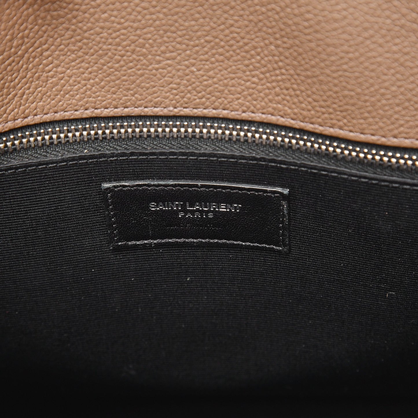 Grained Calfskin Small Sac De Jour Dark Beige