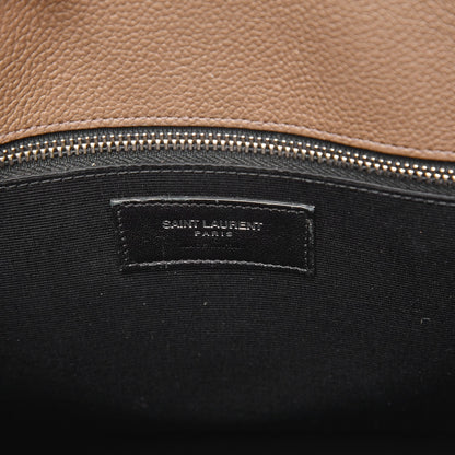 Saint Laurent Grained Calfskin Small Sac De Jour Dark Beige 8 of 19