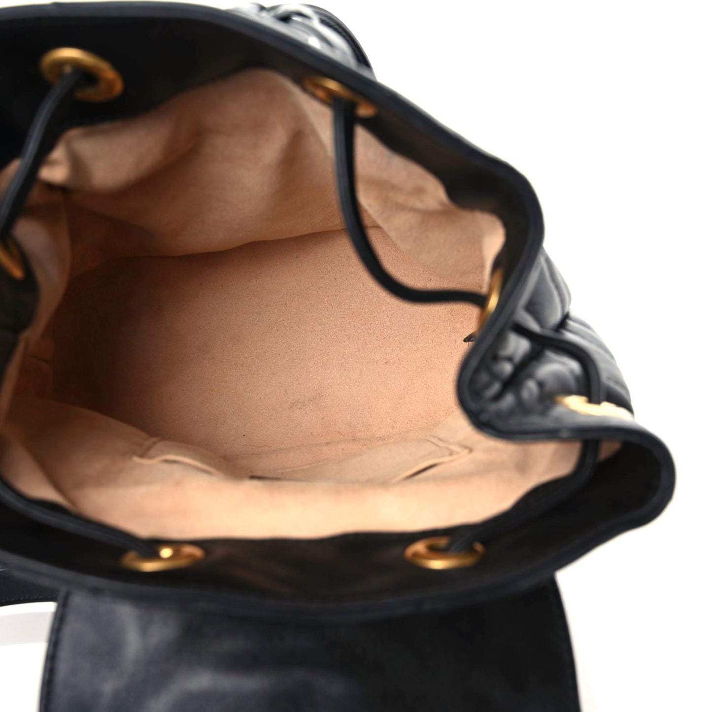 Calfskin Matelasse GG Marmont Flap Backpack Black