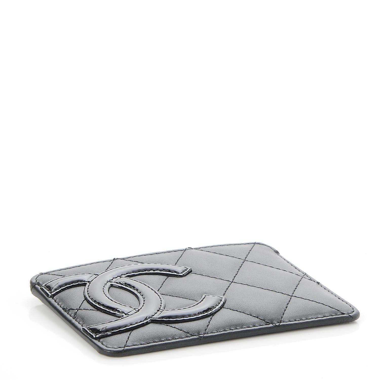 Chanel Calfskin Quilted Cambon Card Holder Black 4 of 8