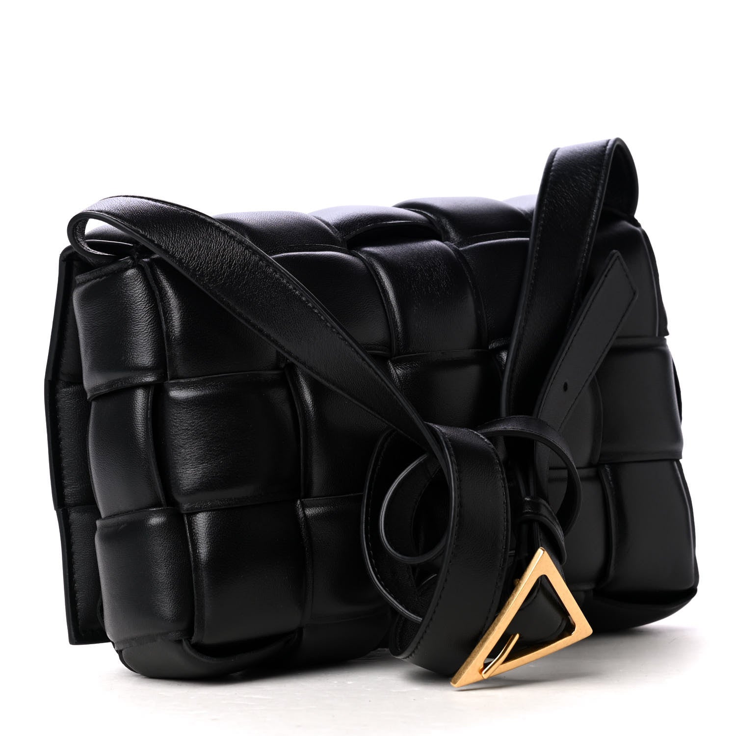 Bottega Veneta Nappa Maxi Intreccio Padded Cassette Crossbody Bag Black 2 of 4