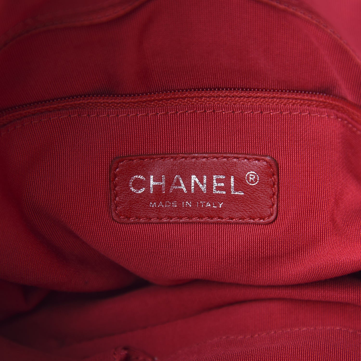 Chanel Nylon Bubble Quilt Shoulder Bag Red White 5 of 9