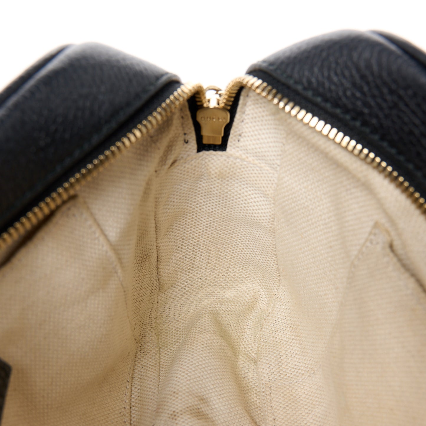 Pebbled Calfskin Small Soho Disco Bag Black