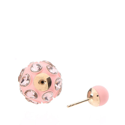 Christian Dior Crystal Mise En Dior Tribal Earrings Matte Pink 3 of 4