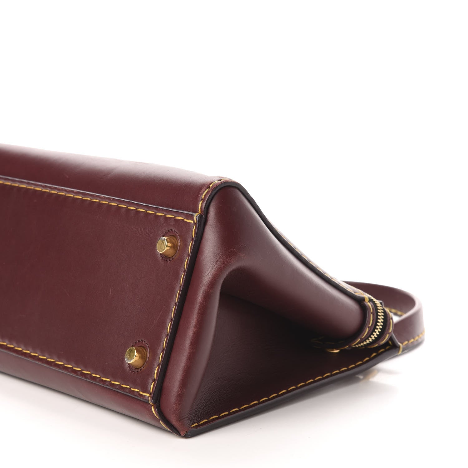 Celine Smooth Calfskin Small Edge Shoulder Bag Burgundy 11 of 16