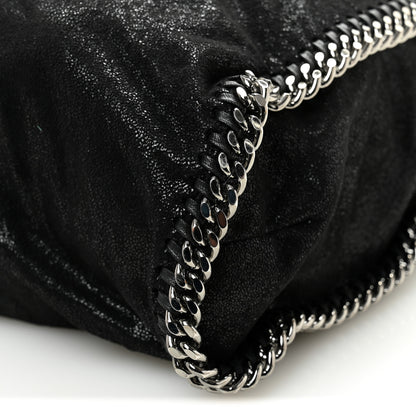 Stella McCartney Metallic Shaggy Deer Falabella Fold Over Tote  Black 11 of 11