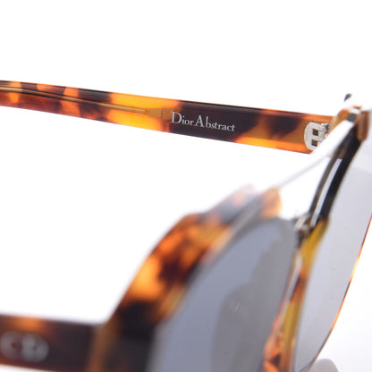 Christian Dior Abstract Square Mirrored Sunglasses Spotted Havana Blue 5 of 7