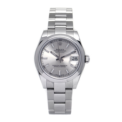 Rolex Stainless Steel 31mm Oyster Perpetual Datejust Watch Silver 178240 1 of 6