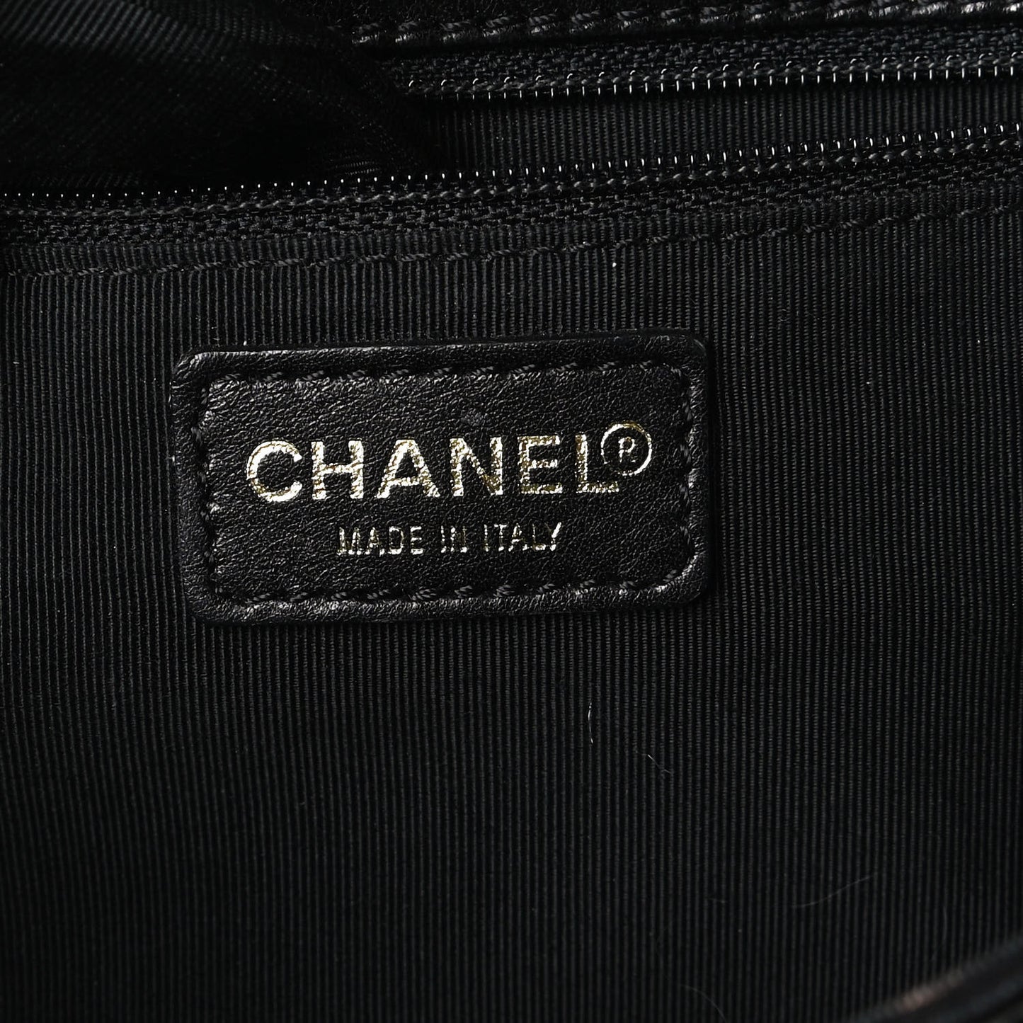 Caviar Square Stitched Small Flap Black White
