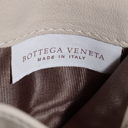 Bottega Veneta Washed Lambskin Intrecciato Bi-Color Card Case Medium Grey Mist 15 of 16