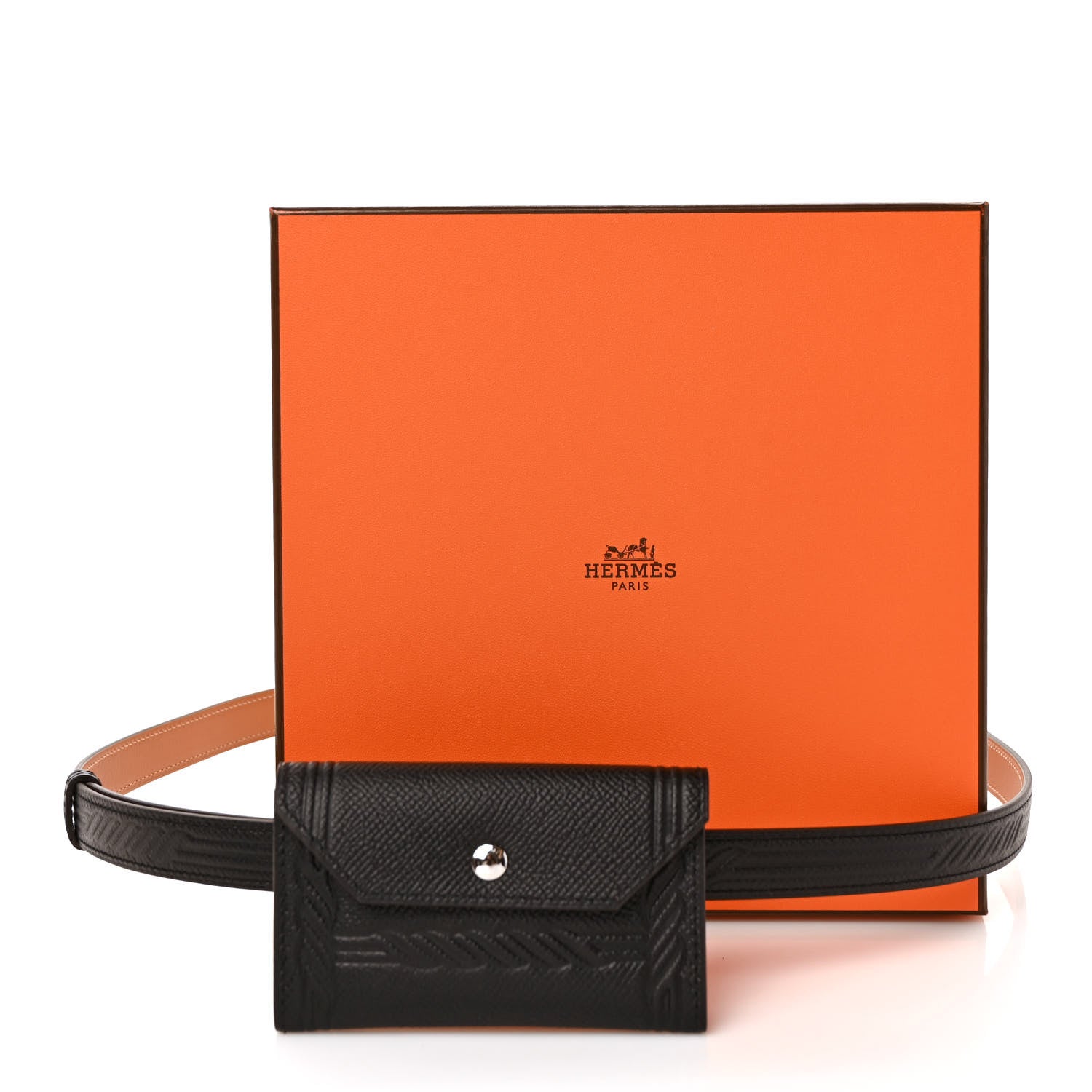 Hermes Epsom Quadrige Kelly Pocket 18 Belt Black 6 of 6
