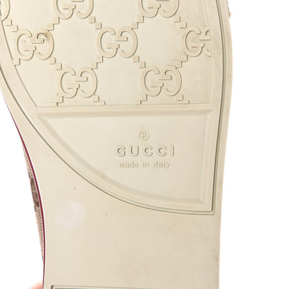Gucci Monogram Script Web Flats 38 Beige Ebony 8 of 11