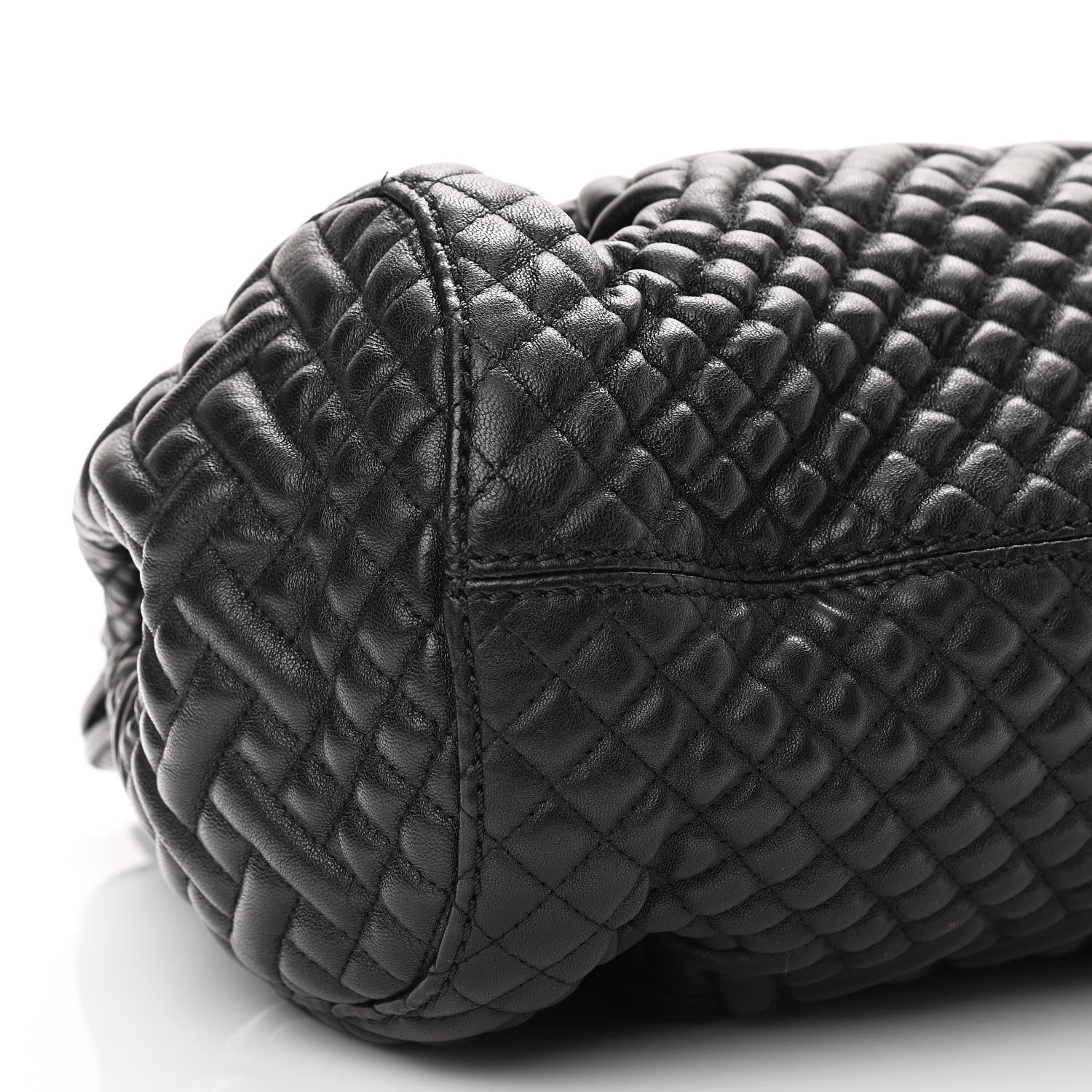 Valentino Garavani Nappa Quilted Satchel Black 6 of 8