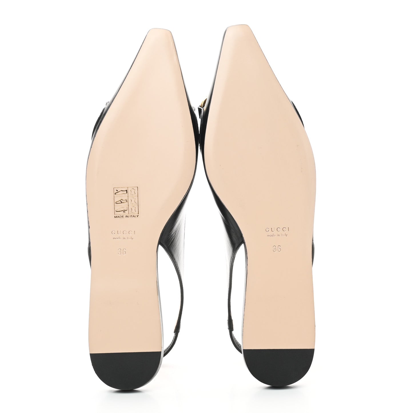 Malaga Kid Nappa Zumi Slingback Flats 36 Black