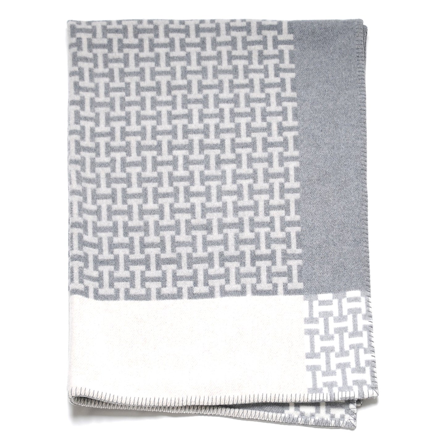 Wool Cashmere Signature Avalon Terre d'H Blanket Grey