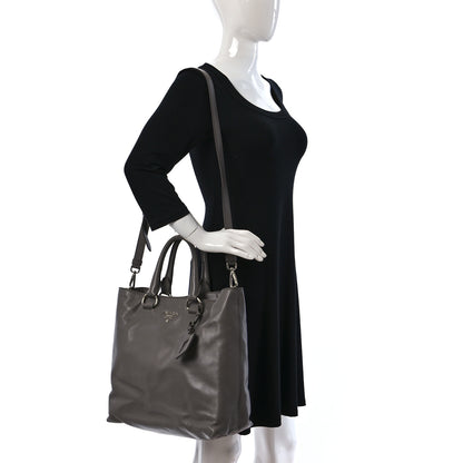 Prada Soft Calf Shopping Tote Argilla 2 of 10