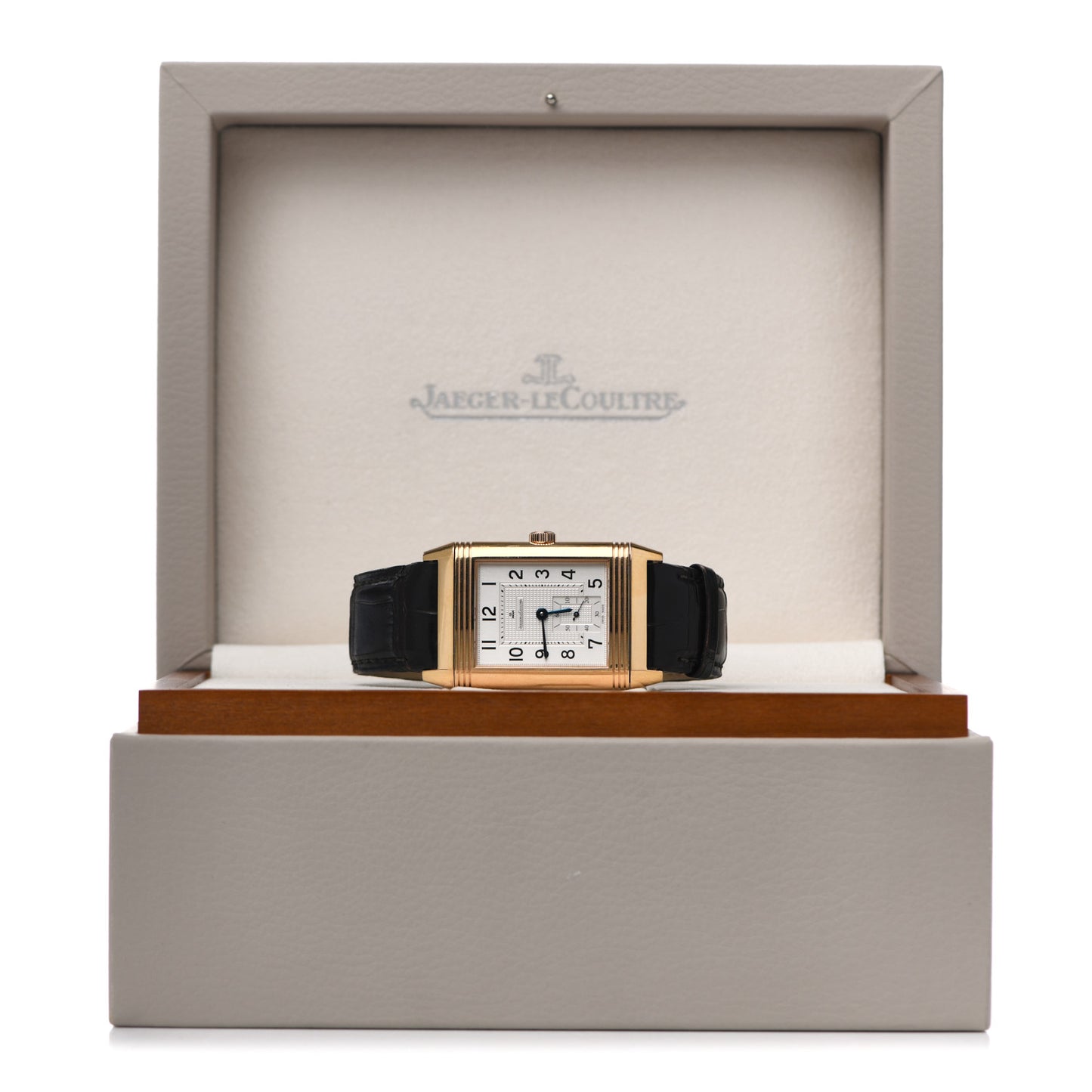 18K Rose Gold Alligator 30mm Grande Reverso 976 Manual Winding Watch Q3732420