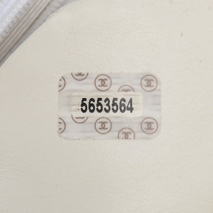 Chanel Caviar Jumbo Kelly Flap Bag White 8 of 8