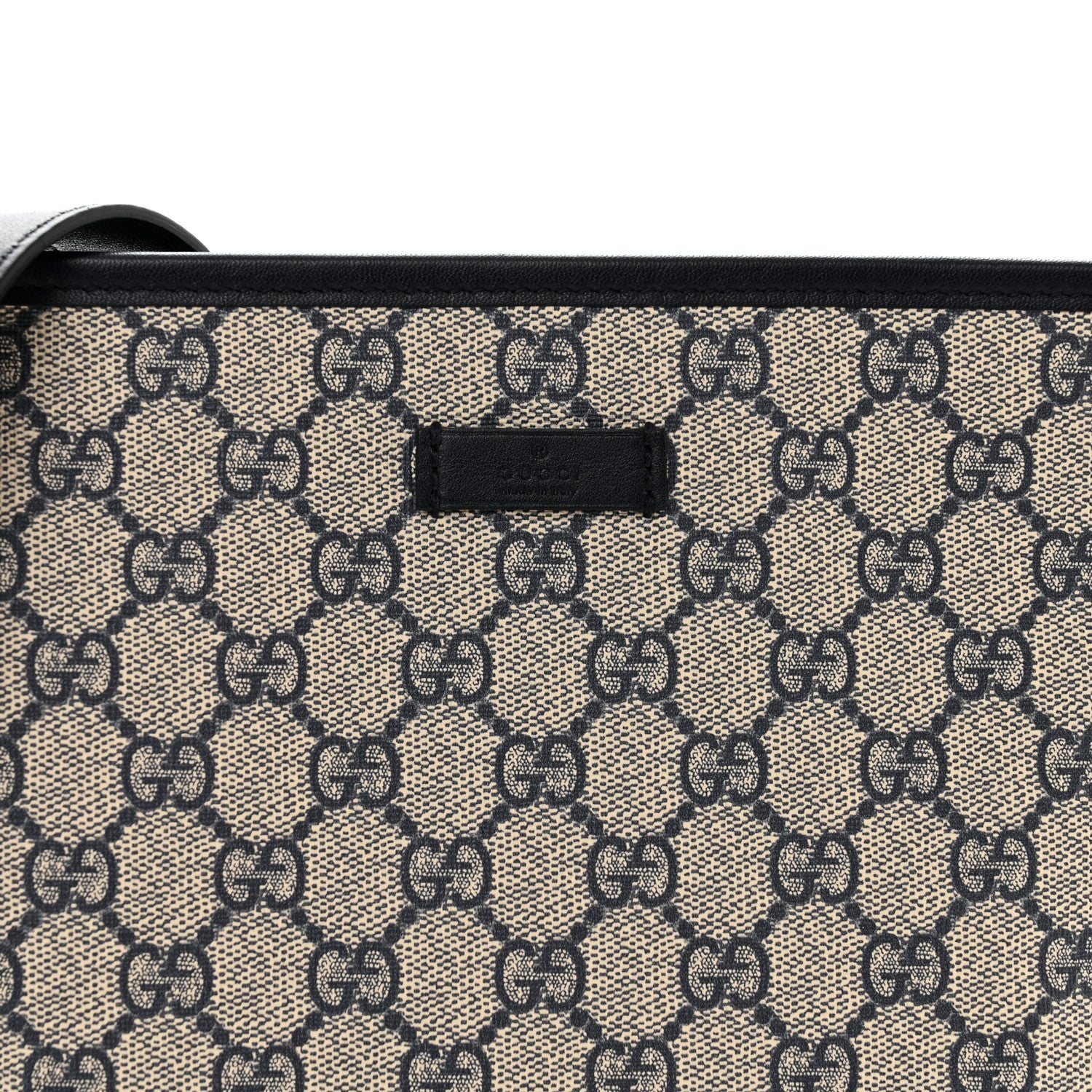 Gucci GG Plus Monogram Medium Flat Messenger Bag Navy 8 of 10