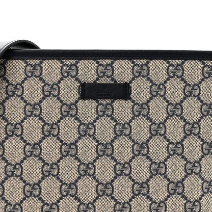 Gucci GG Plus Monogram Medium Flat Messenger Bag Navy 8 of 10