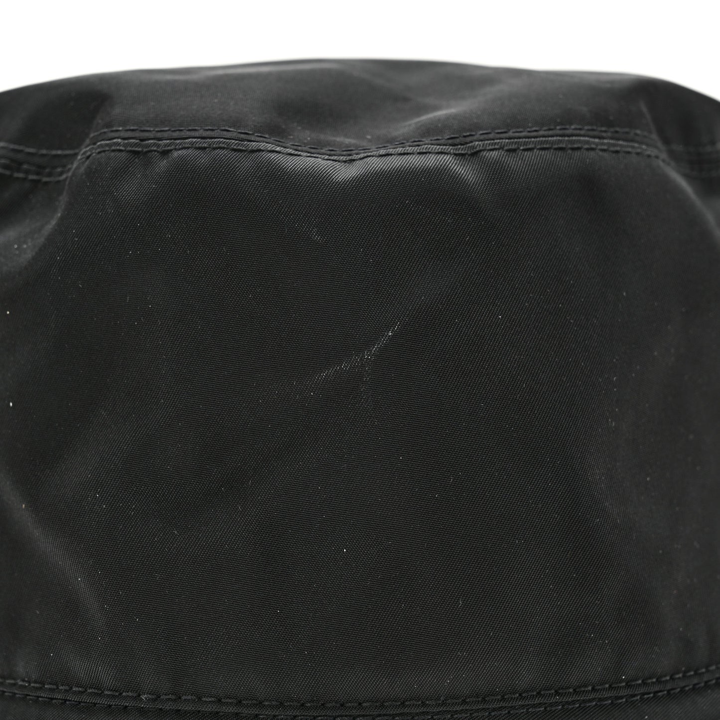Re-Nylon Metal Triangle Logo Womens Bucket Hat S Black